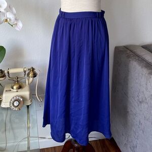 Blue satin skirt by H&M